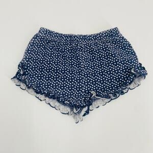 First Impressions Baby Shorts - Navy Blue Polka Dot - 6-9M